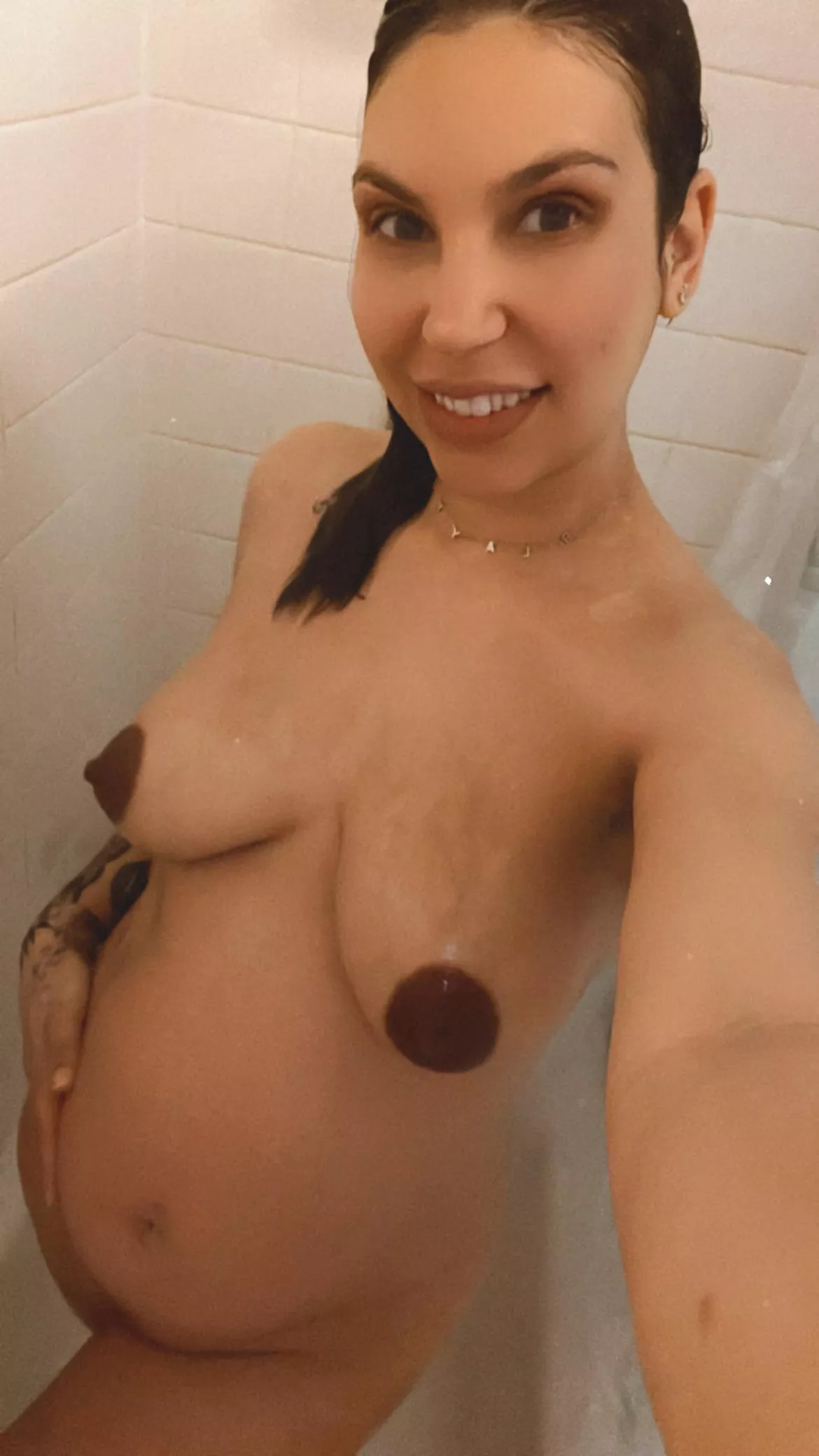 Want to join me in the shower? 27 weeks pregnant