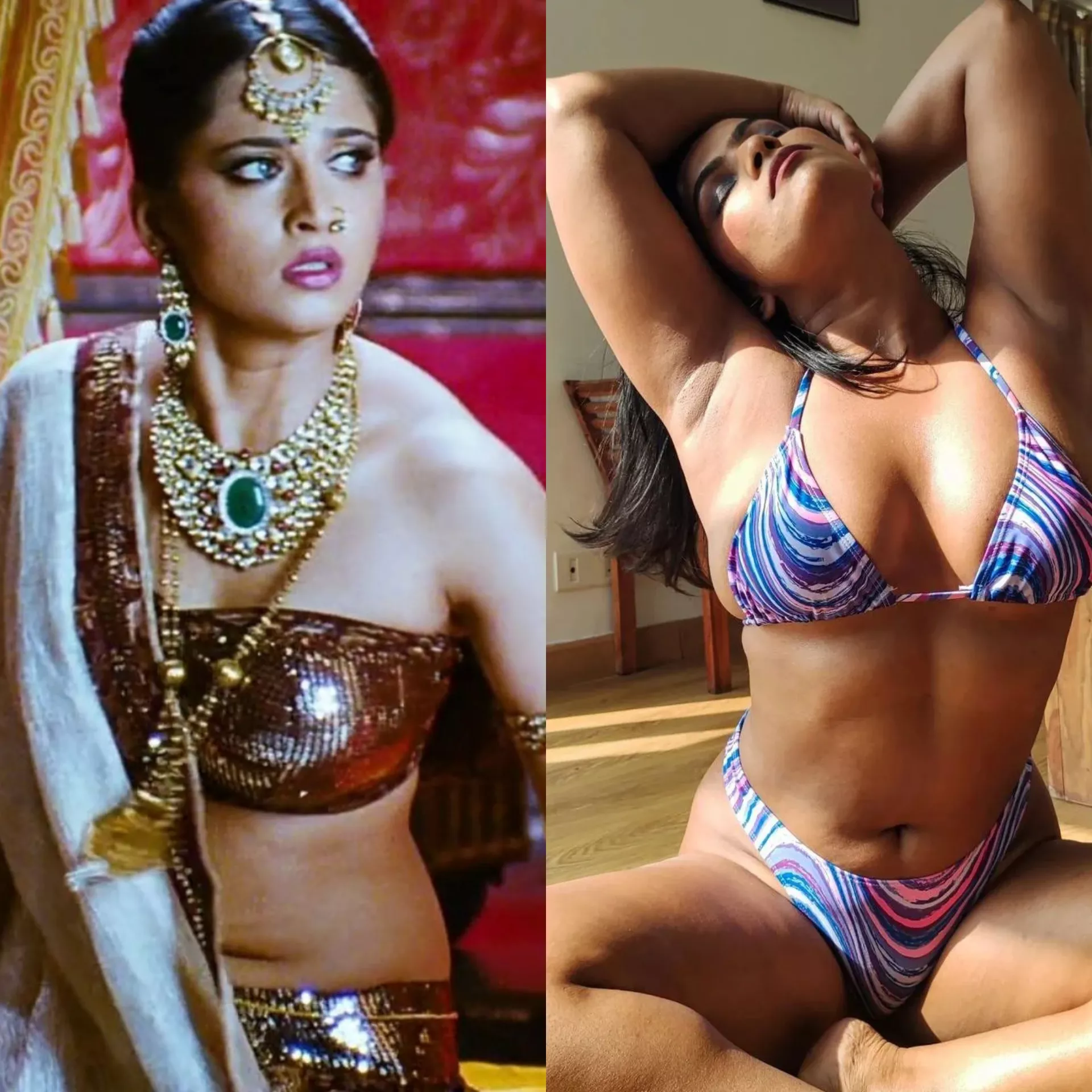 When your cuckquean wife ( left) is feeling jealous of mistress ( right ) 💣 curvy body . Which one you gonna choose