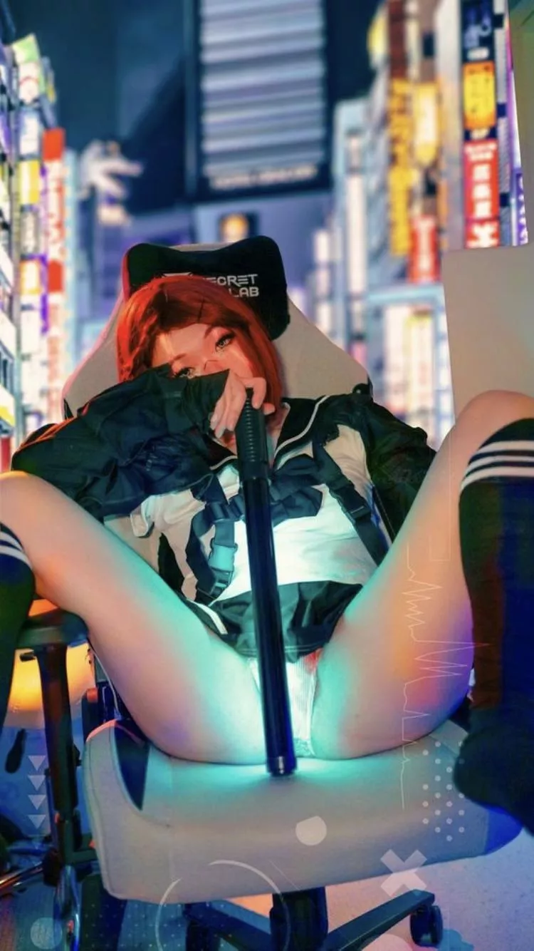 Cyberpunk Schoolgirl (by Cyberkititties) [original character]