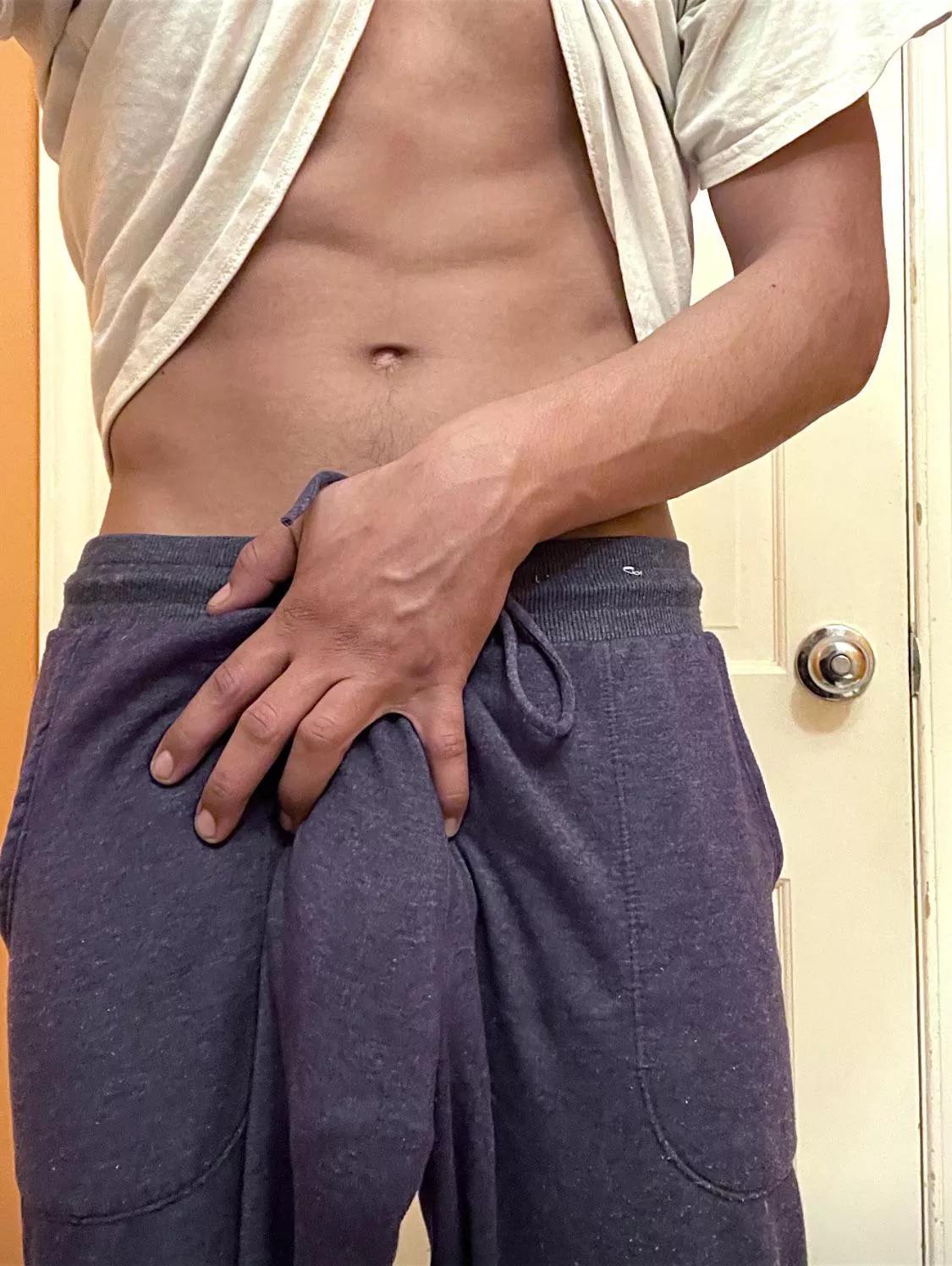 Did I scare you with this giant cock bulge?