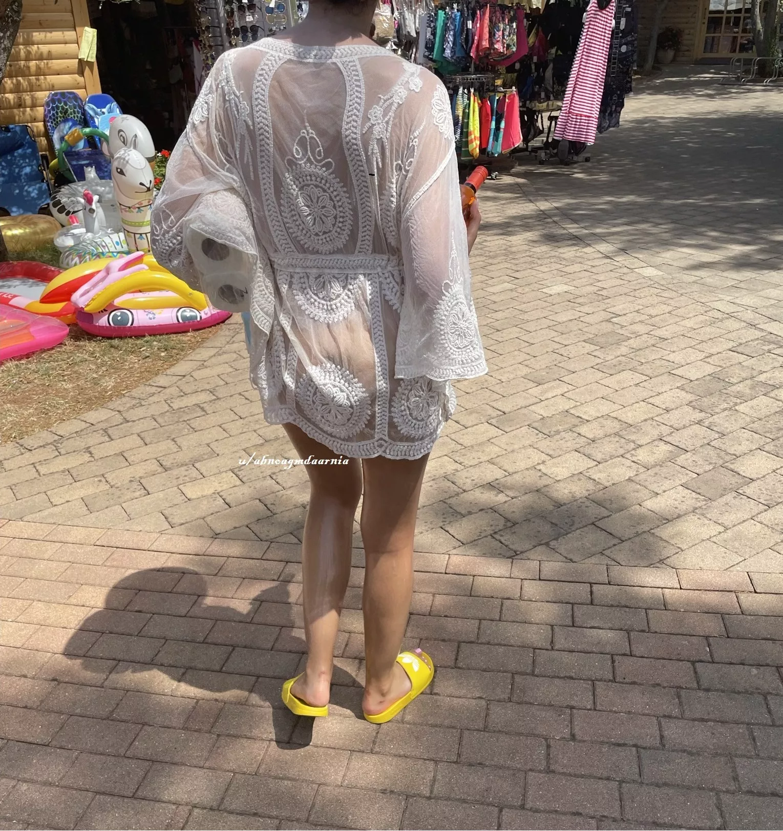 Do you think that anyone from the store noticed that my swimsuit was missing?