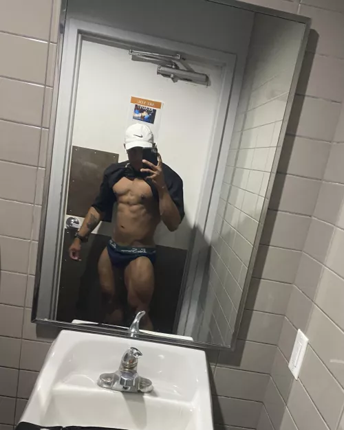 Gym bathroom, you and me? (M)