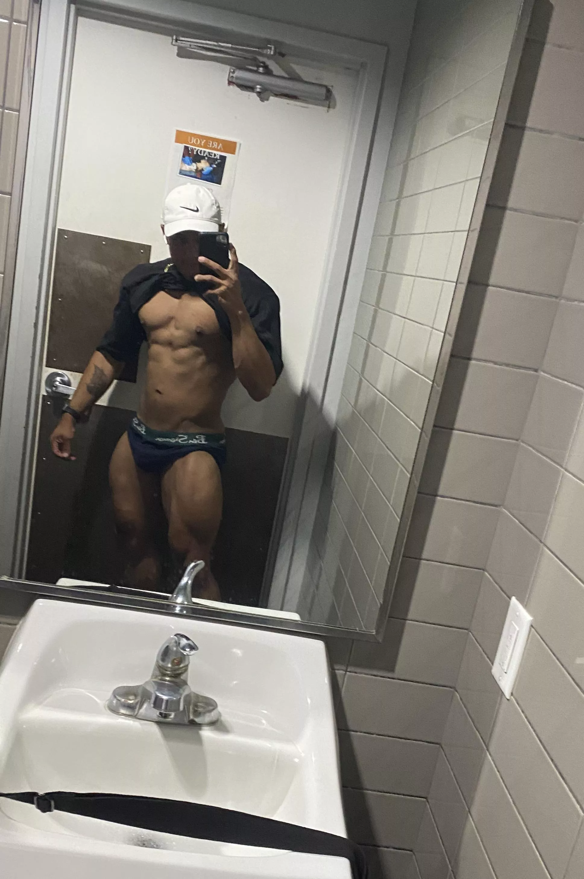 gym bathroom, you and me?