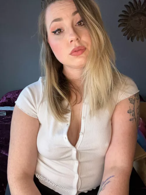 I love how they look in a little white shirt