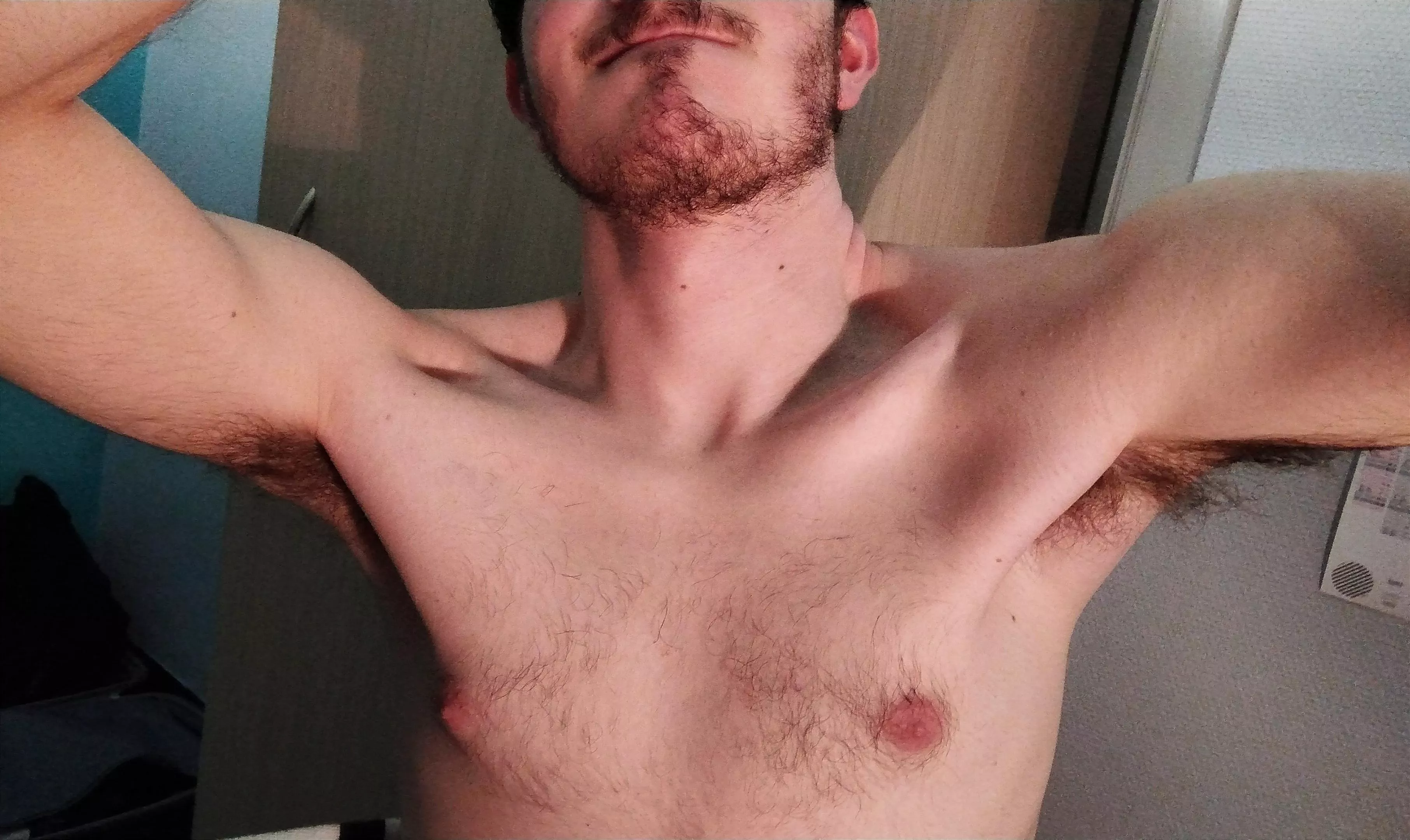 Let the hairs brush against your face