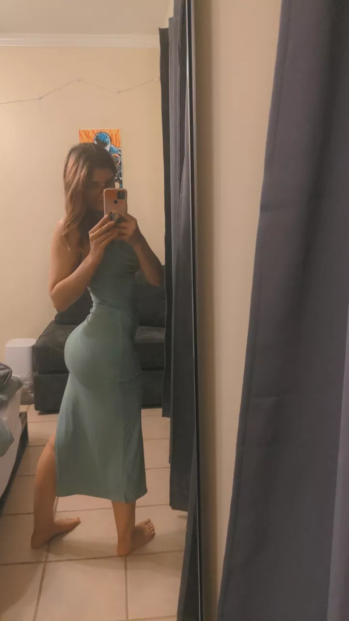 My little booty shows through this dress