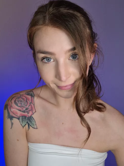 The freckles on my shoulders are cute