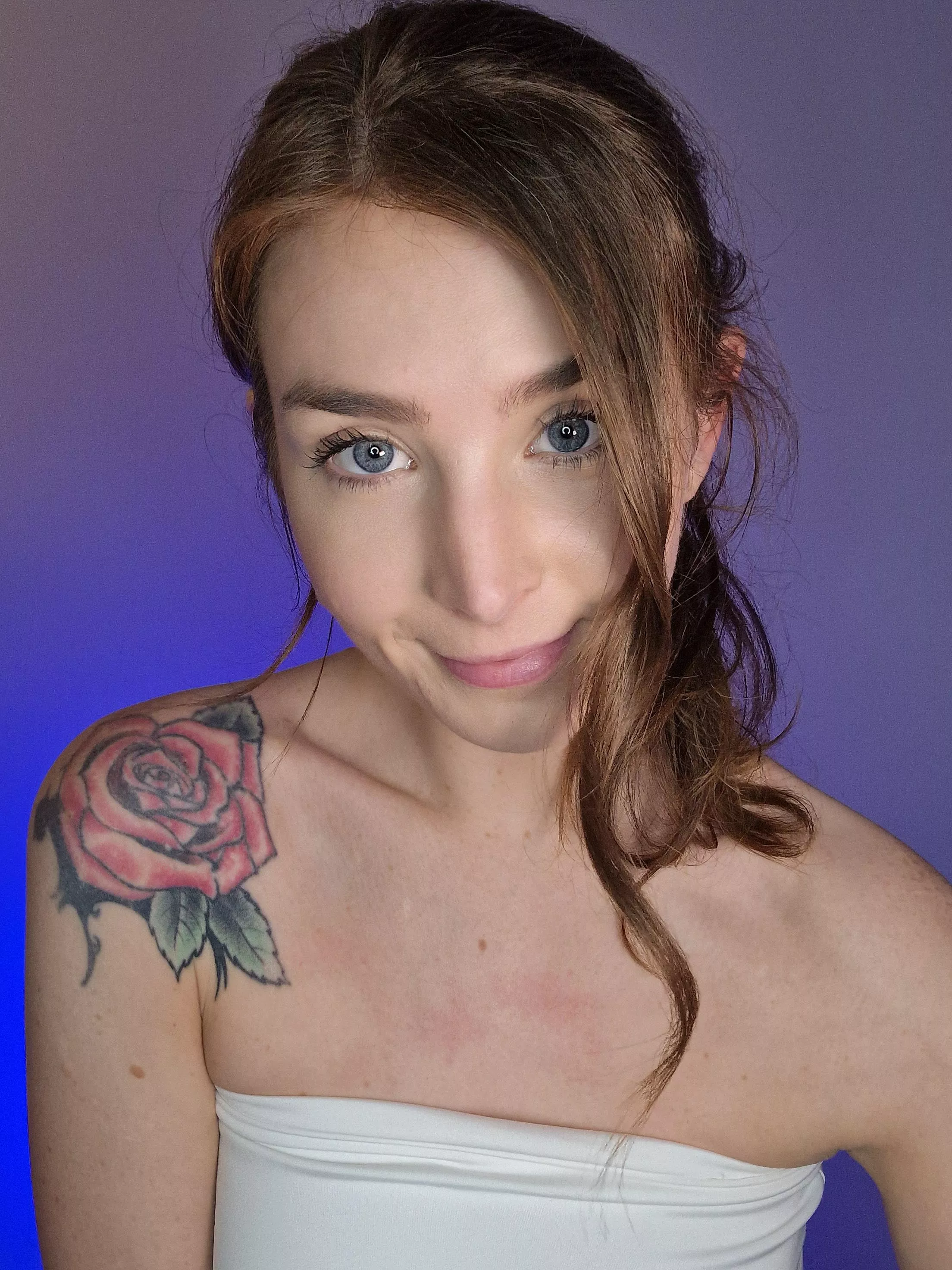 The freckles on my shoulders are cute