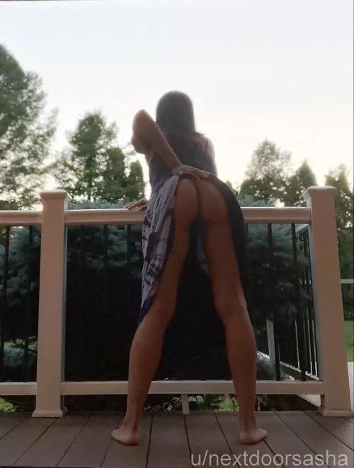 Do you like being naughty outside?