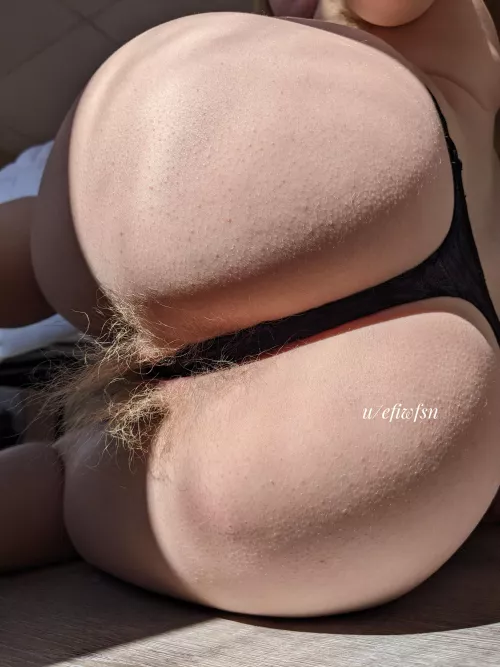 Even my panties can't hide my ass hair