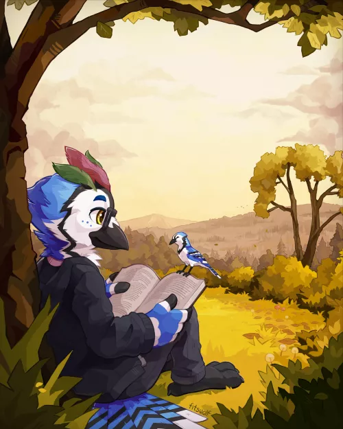 Under the tree (art by me)