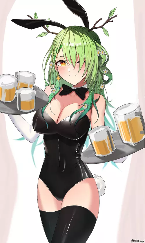 As a German I see nothing better than a sweet beer bunny that serves me