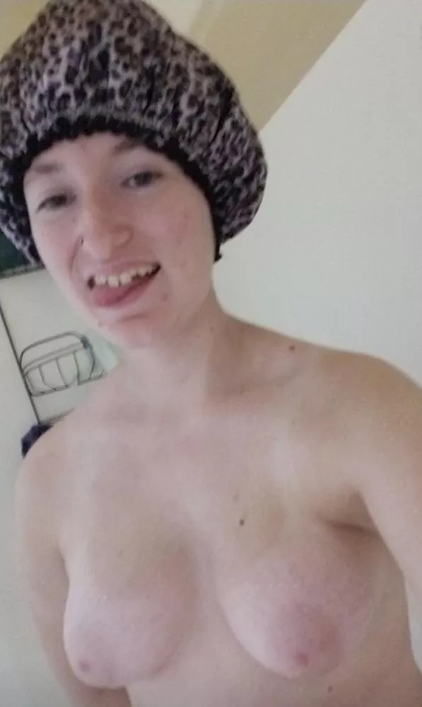 Being silly in the shower