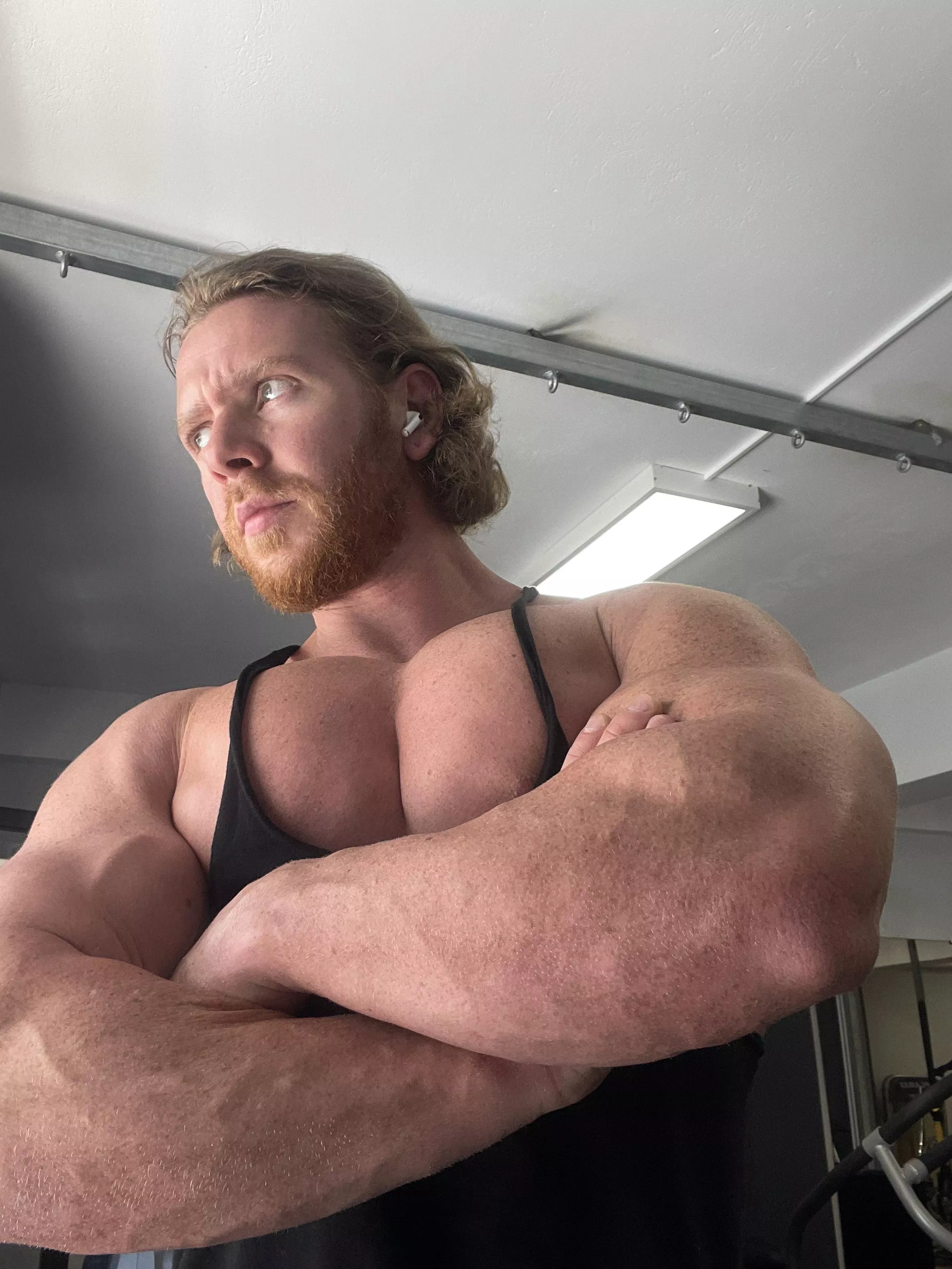 Describe my forearms with one word?