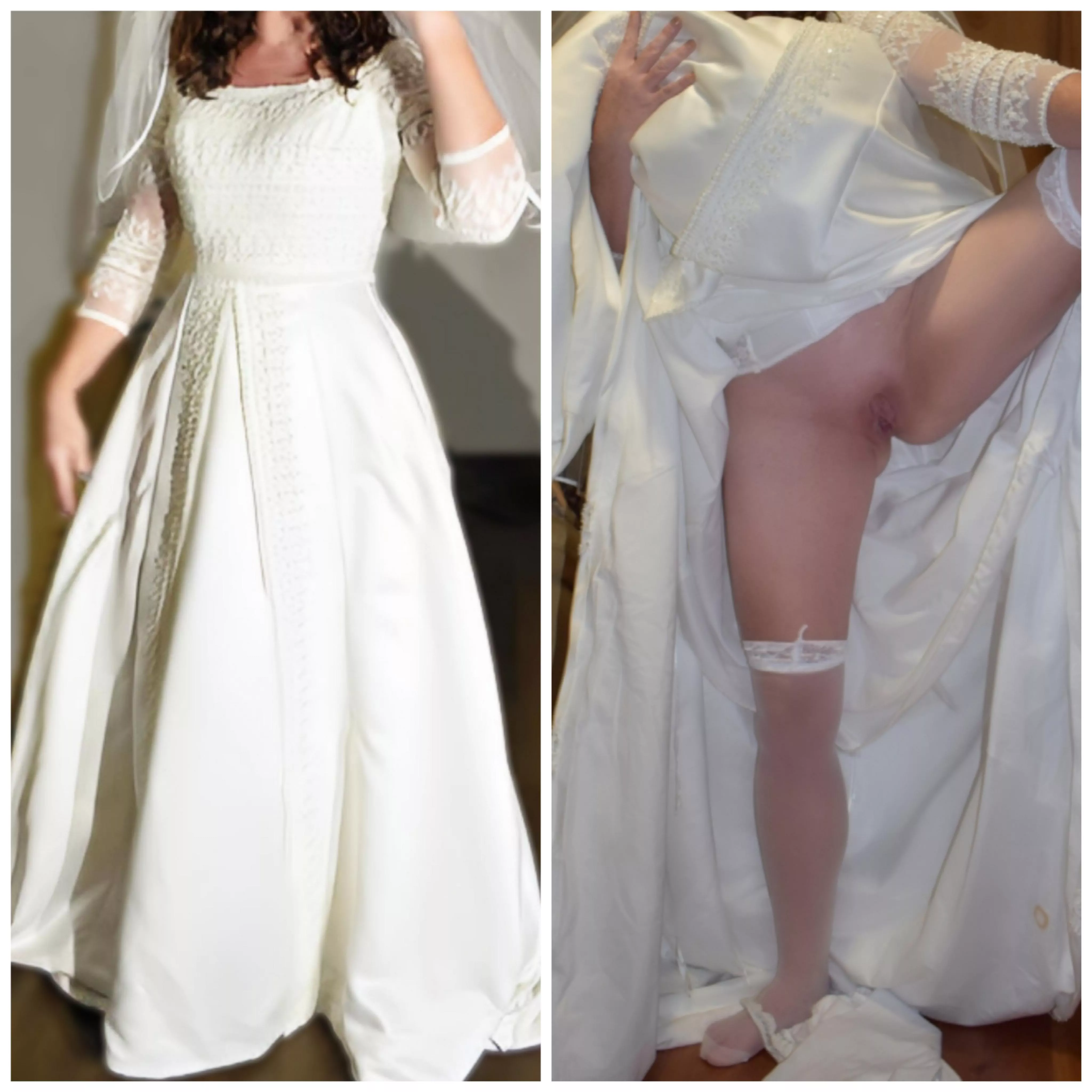 Does my wedding dress look pretty?
