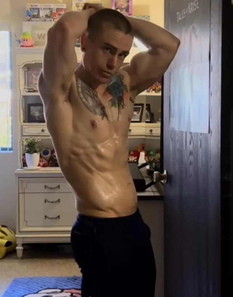 Drenched in sweat after the gym