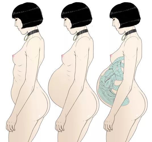 {image} She willingly put herself in the position to be bred. She not only gets off from her growing parasite, but she loves the fact that she is a vessel, used for a higher purpose beyond her flesh and bone. A womb. Art by me arcanemortem.