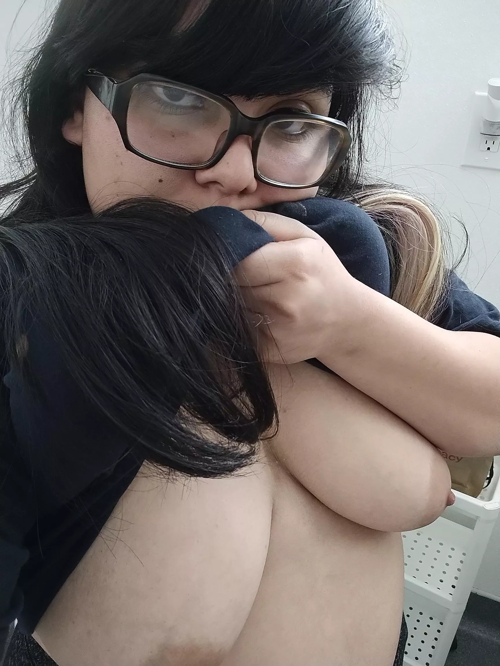 Just a 19yo Mexican slut exposing herself in a public restroom