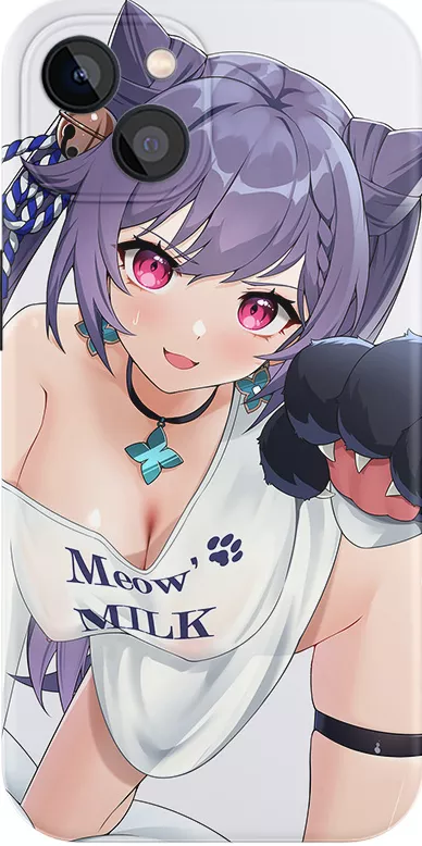 LF Color Source: 1girl, Keqing, cat paws