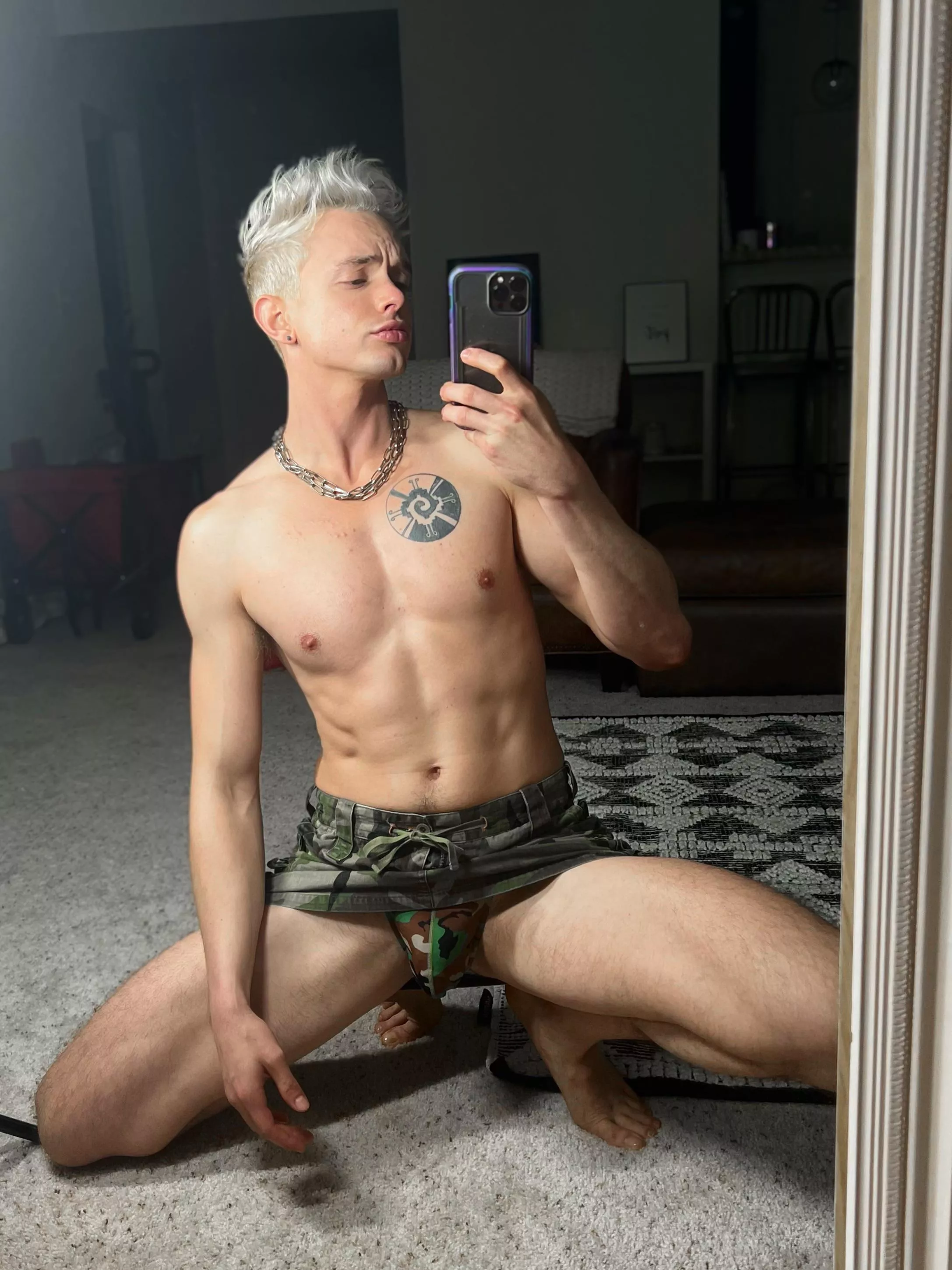 My cock says “Peekaboo”