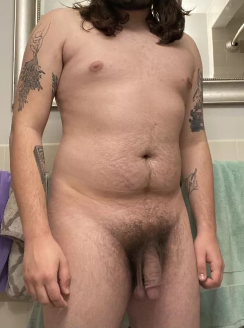 not chiseled, but i love my soft naked bod