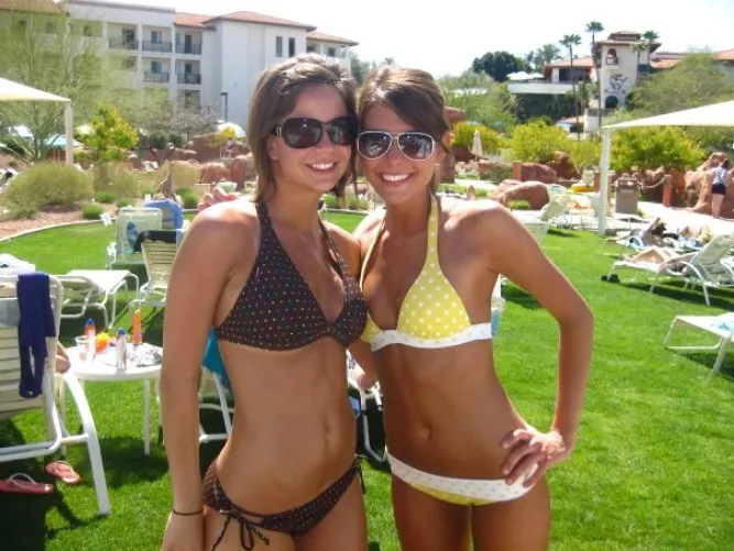 Resort bikini green grass