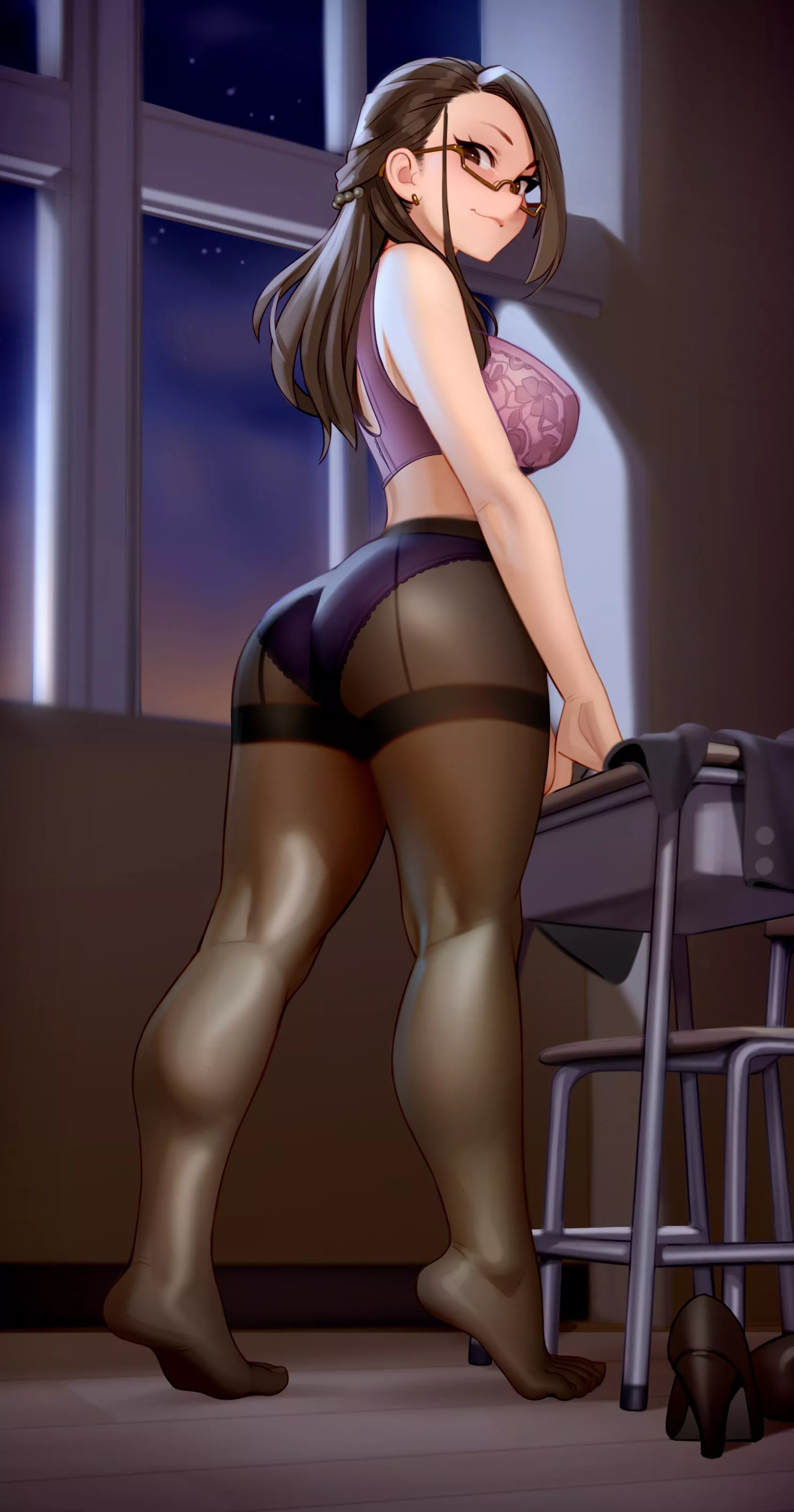 Teacher's sexy lingerie