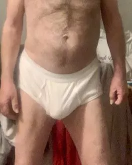 Wearing an older larger pair of Calvin’s to physical therapy today