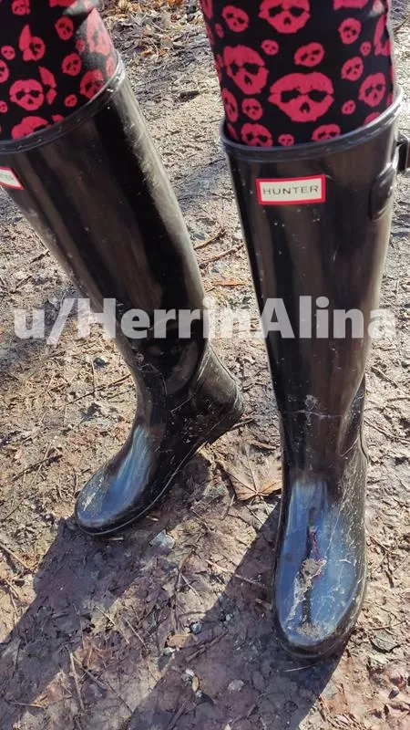 what do you think about my hunter boots?