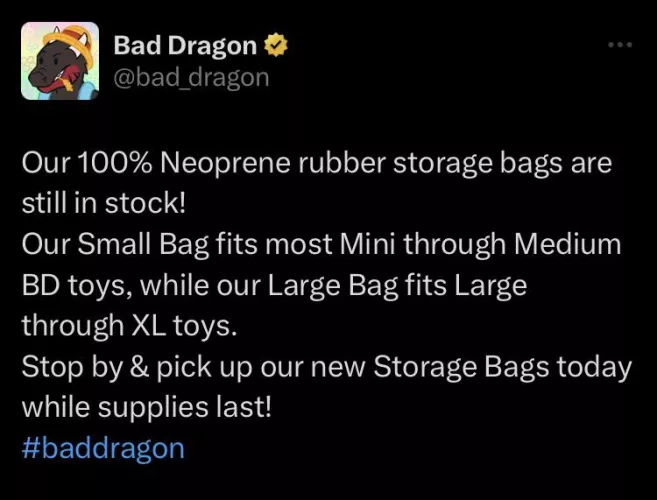 “While supplies last” does this mean they are never going to restock their storage bags?