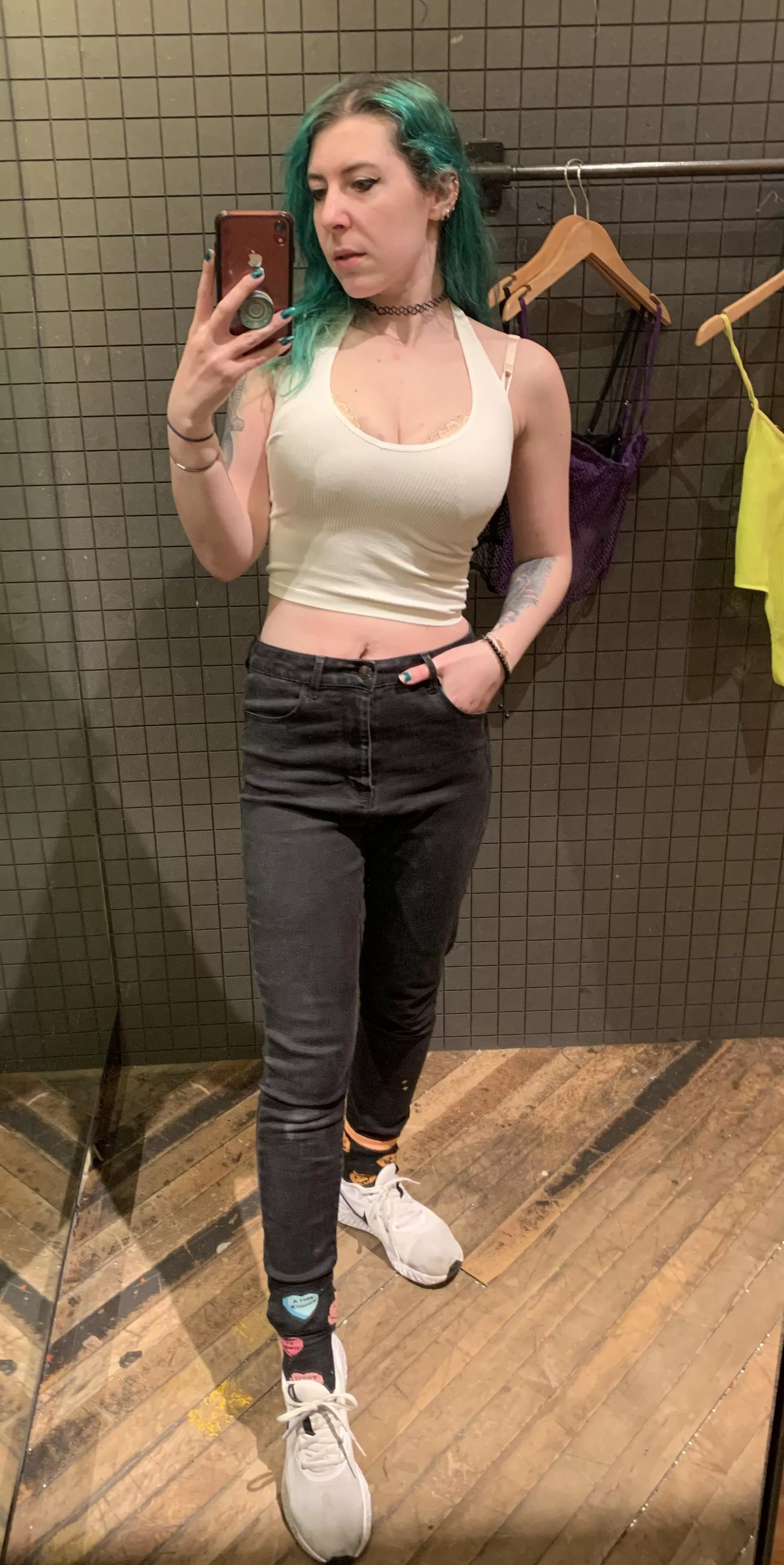 White crop top for spring