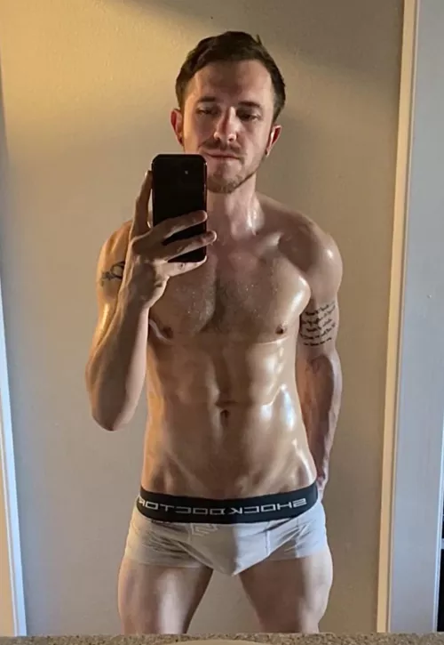 Y’all okay if I wear this while we do some morning yoga? [M]