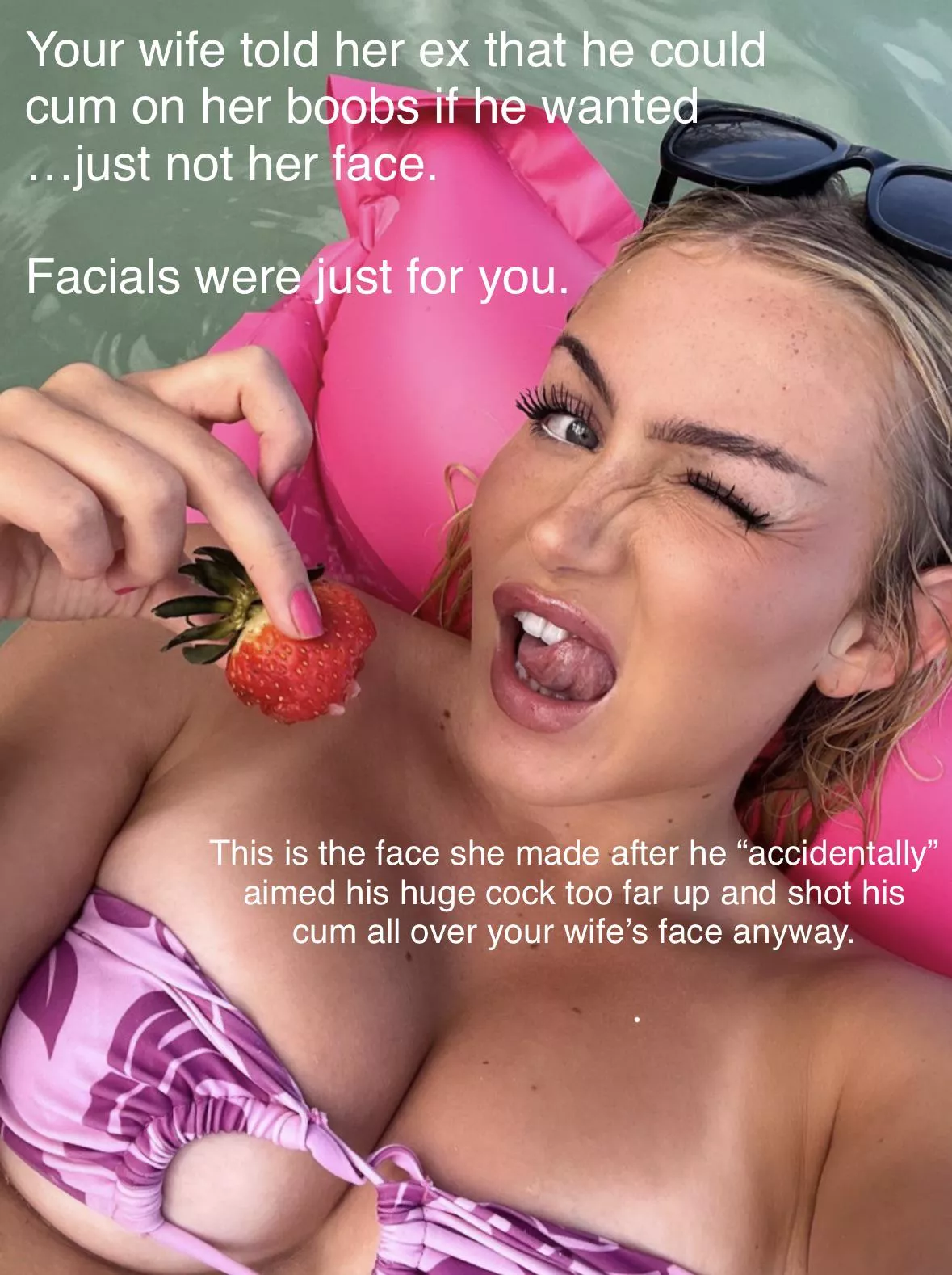 Your wife’s ex “accidentally” gave her a facial