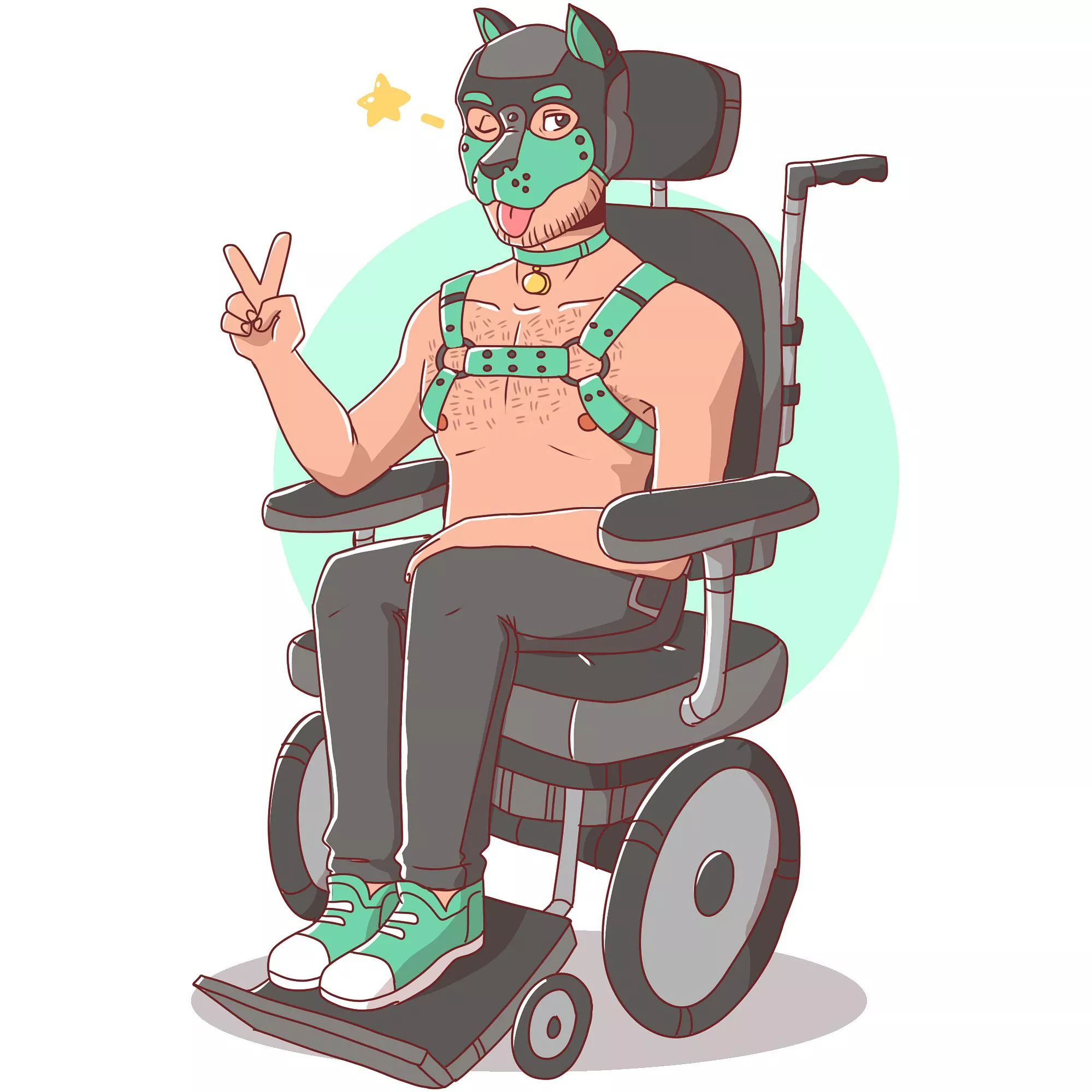 Awroo hi pups 🐶💚