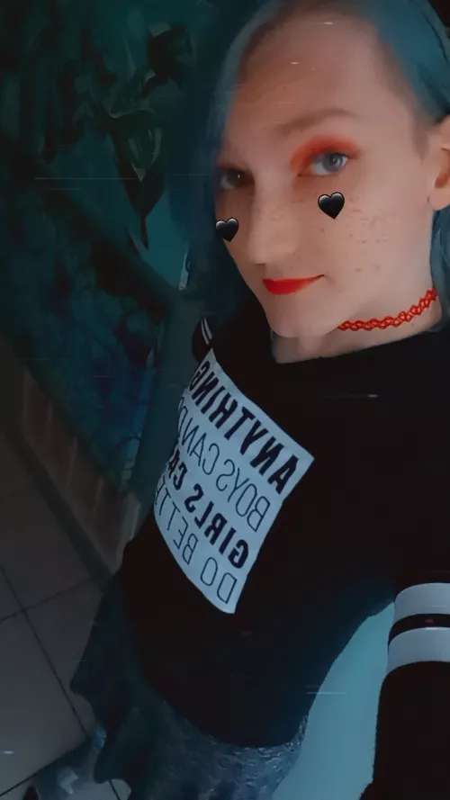 Femboy Friday and Teans Visibility Day I wanted to do something different ☺️💜