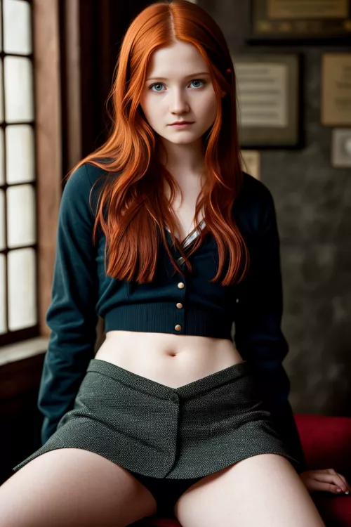 Ginny waiting after class (SD)