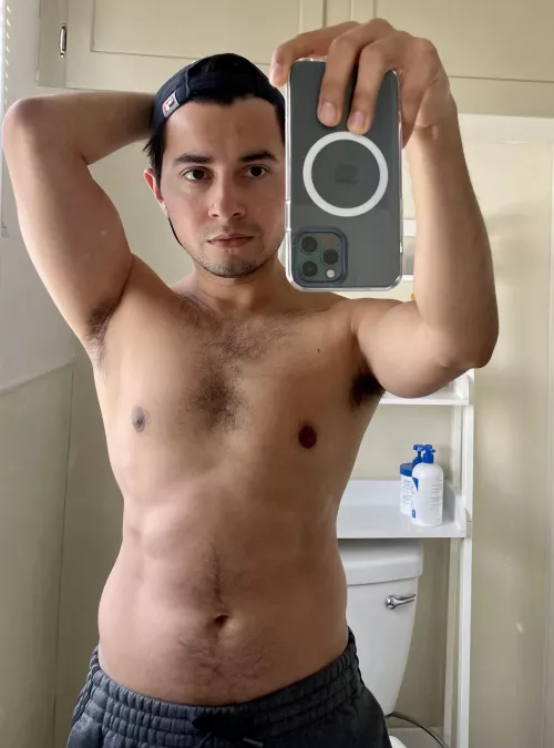 I am content with the way my body looks after 3 months of gym. I also feel healthier