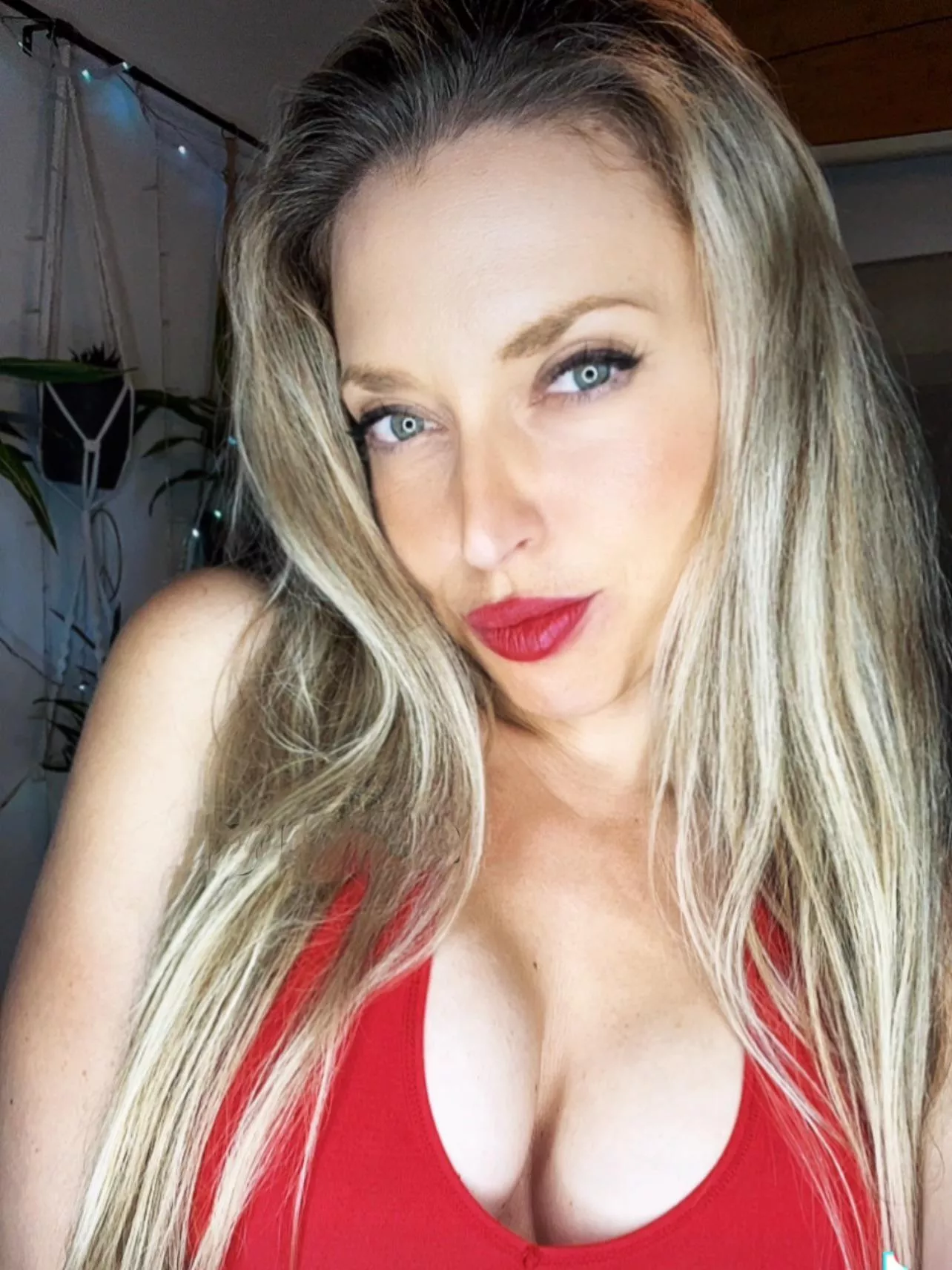 I am really digging this red on me right now. Would you like a red cock ring?