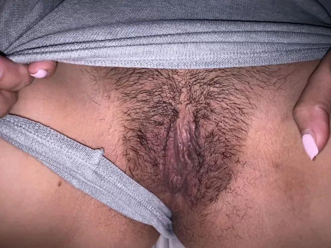 I got lazy and let my pussy get a little hairy!