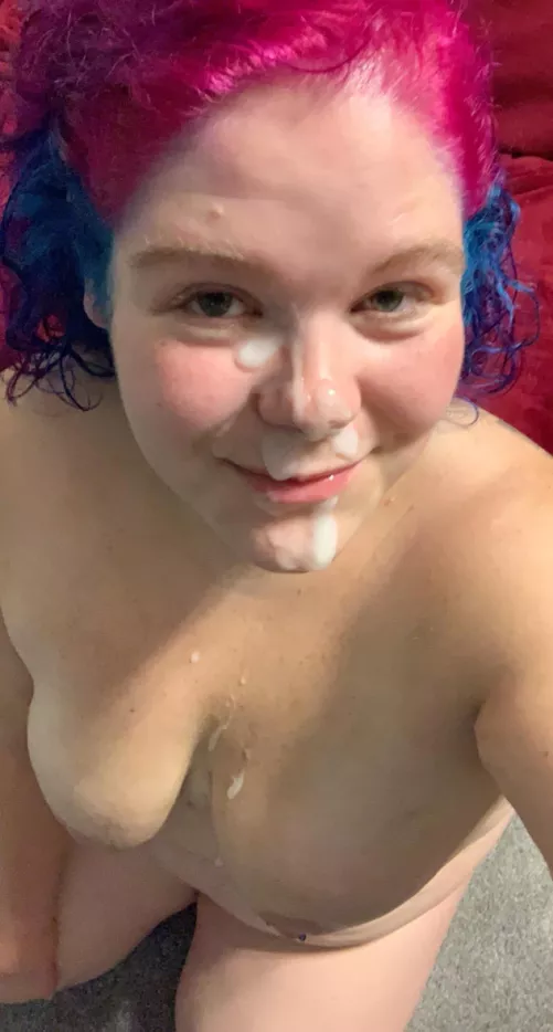 I just love having my face splattered