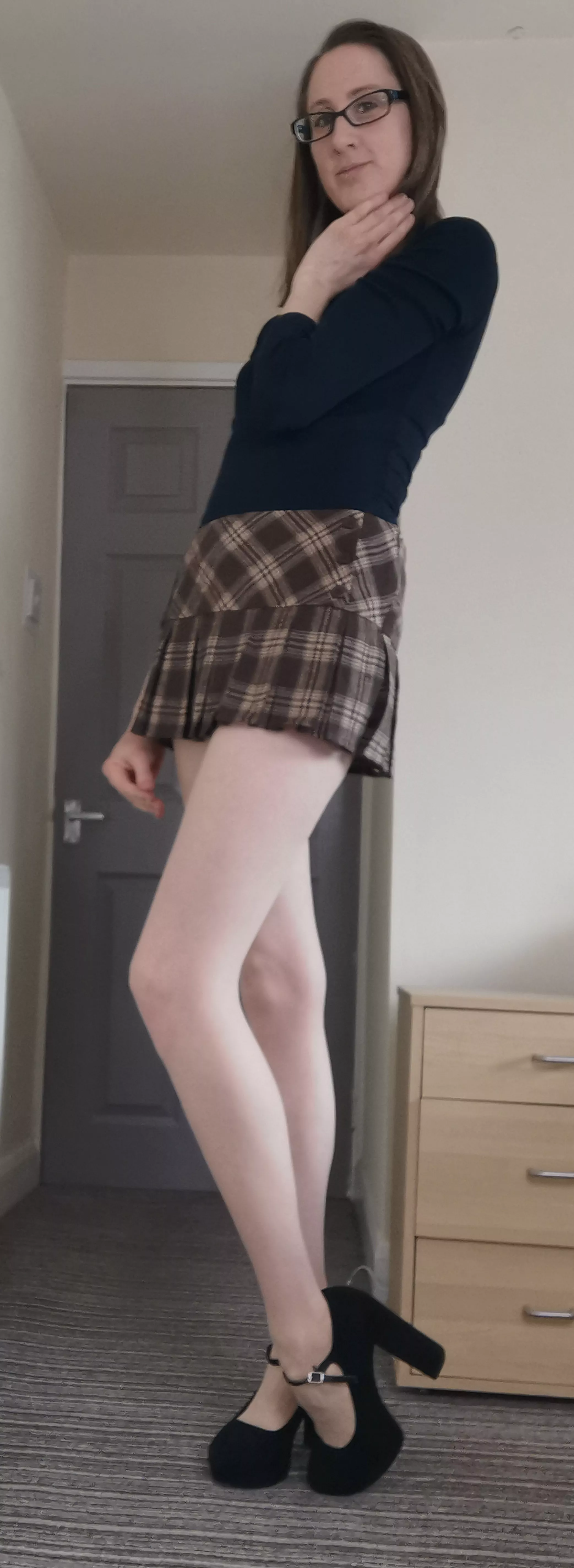 I love showing of[f] my long legs!