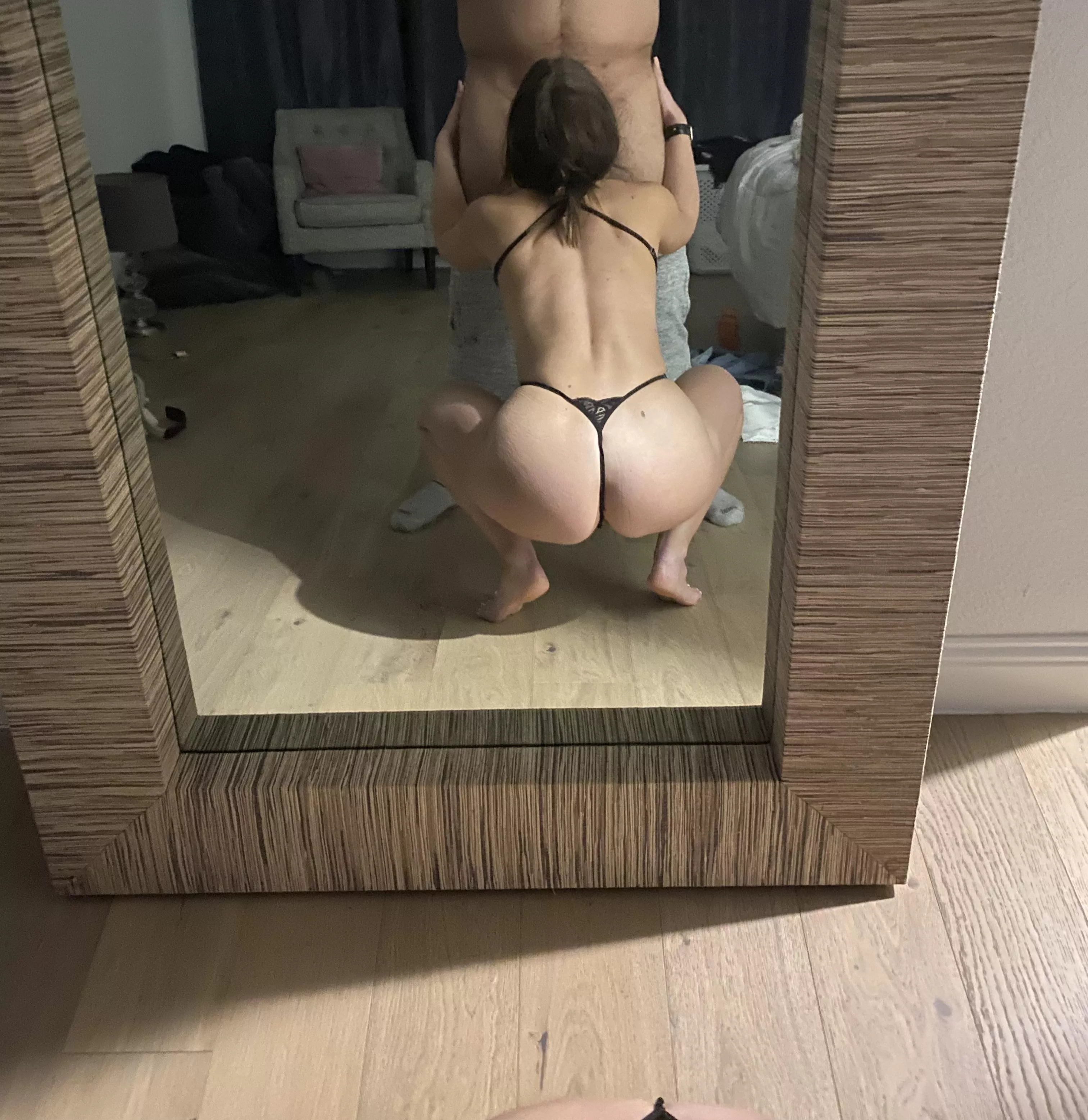 I really love knowing that hubby will be able to taste his cock when I get home!