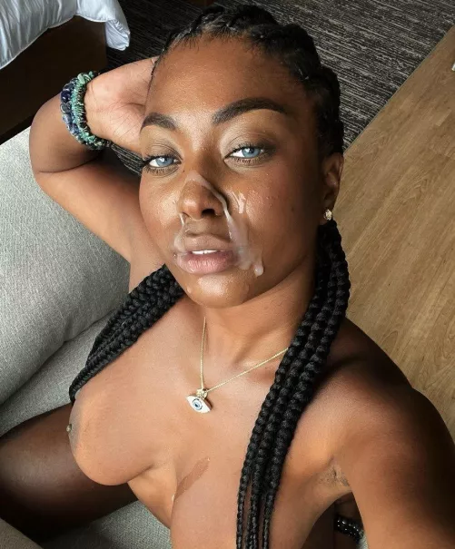 It was the best thing to do on that beautiful face