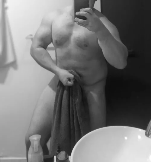 [m]aybe I should drop this towel?