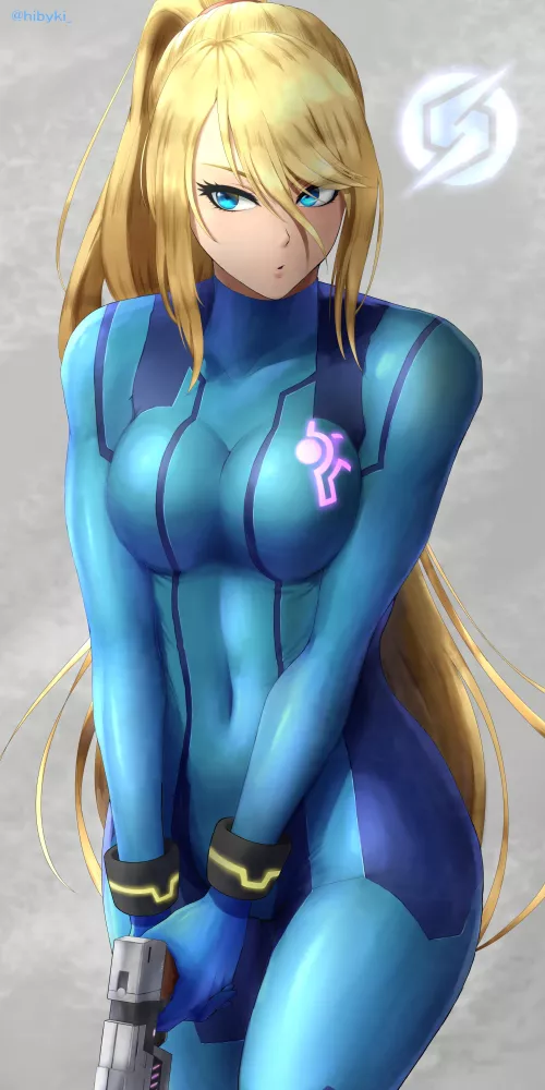 Samus ready for combat [hiby][metroid]