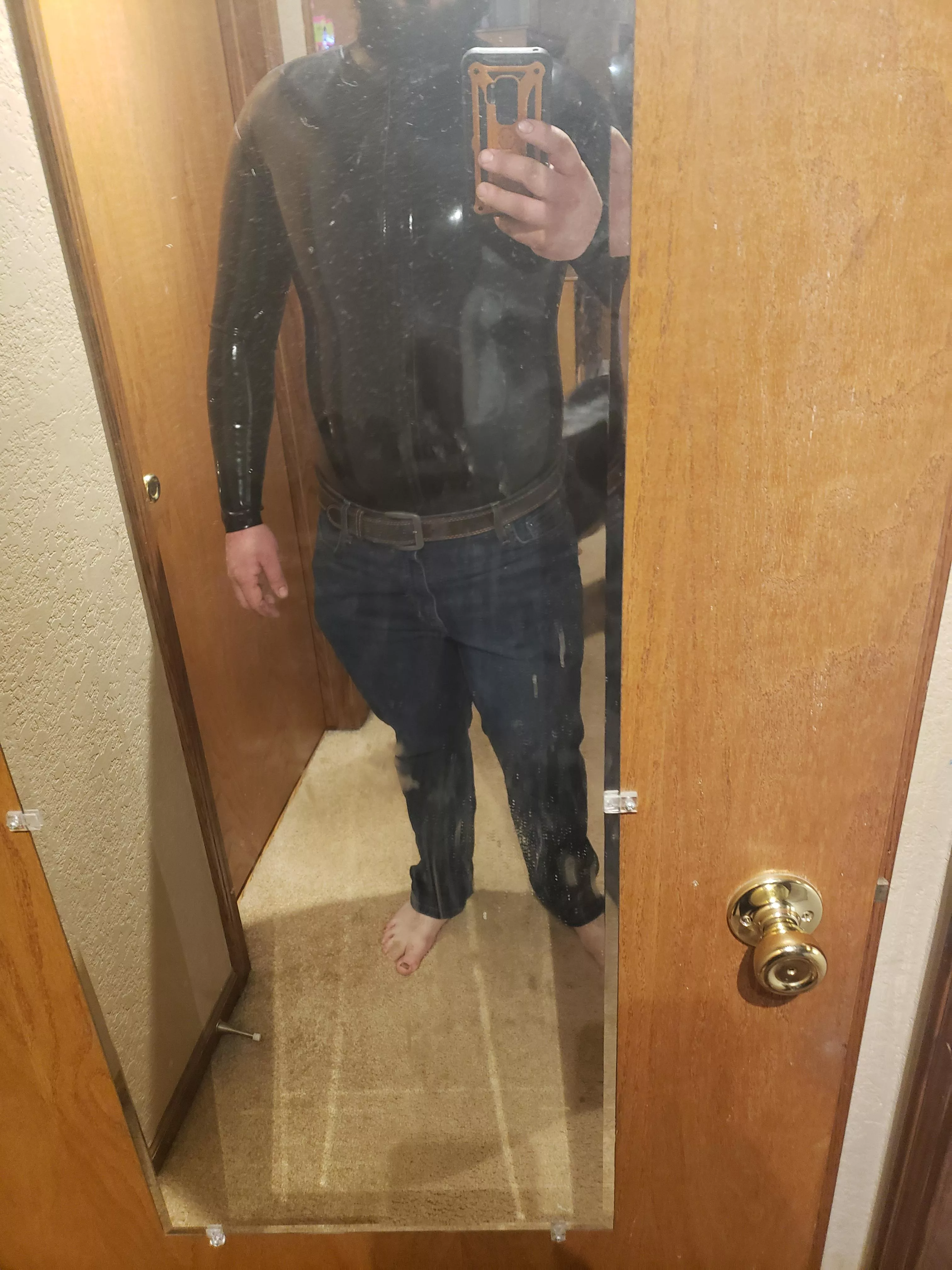 Should I put a shirt on or go out like this?