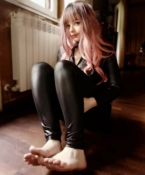 Bend over and clean my feet!