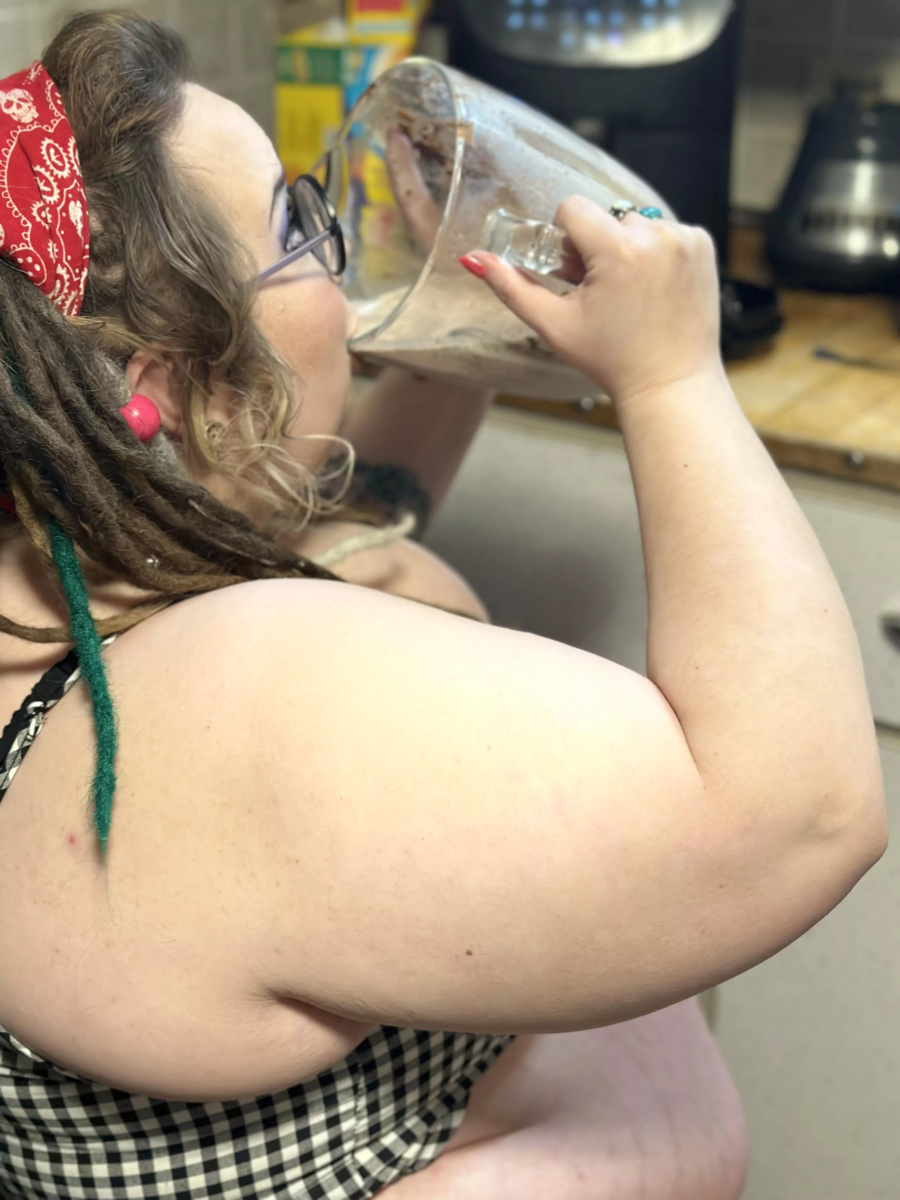 Fat arms brought to you by weight gainer shake