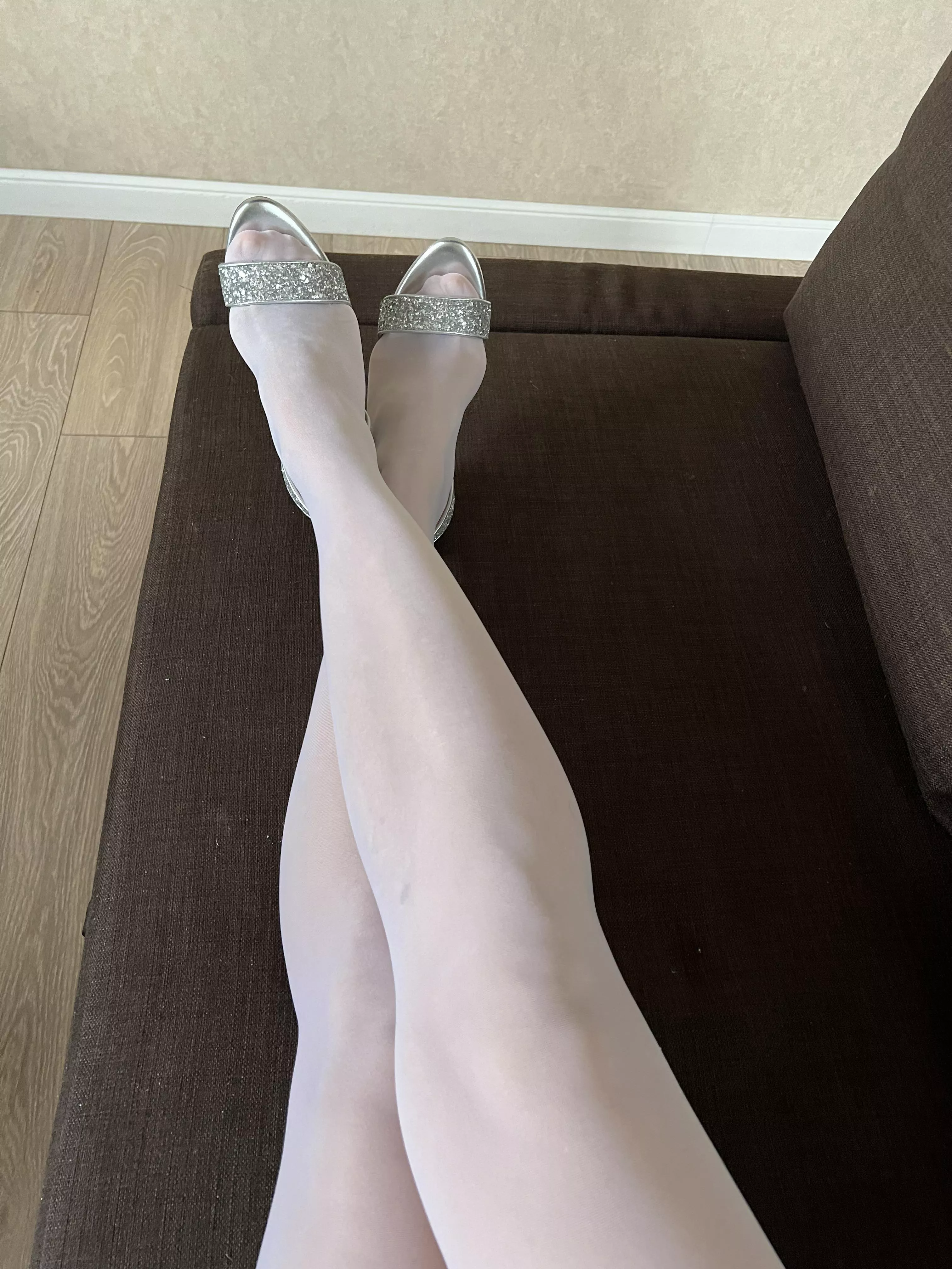Feeling so sexy in my nylons