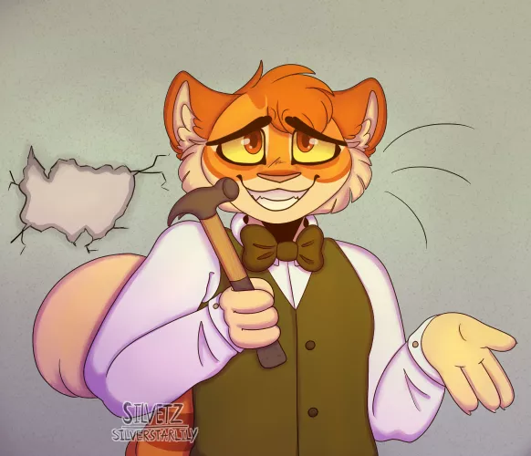 hammer time freckle [art by me, silverstarlily on Twitter]